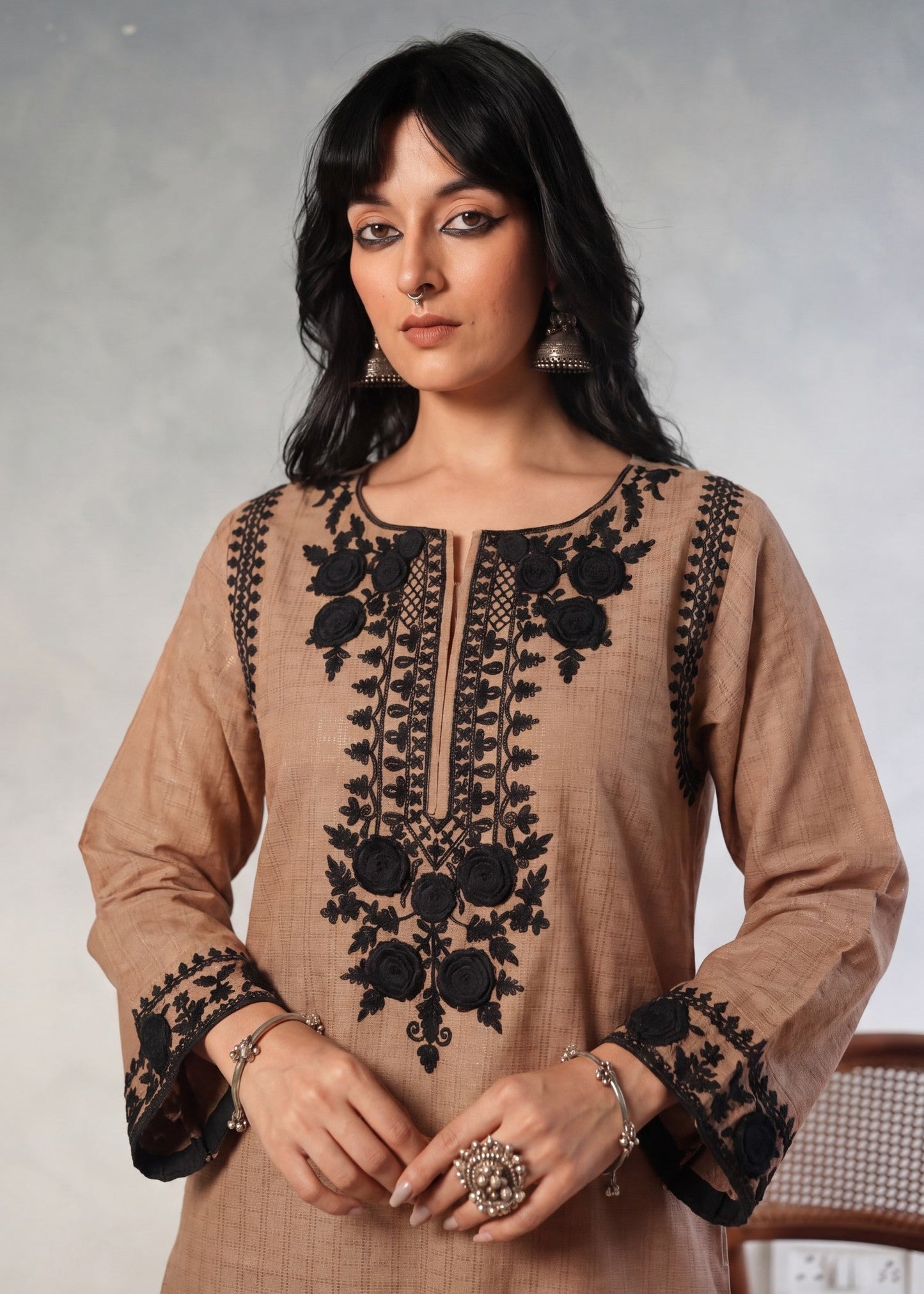 Ladies Embroidered Textured Lawn Salwar Kameez Online in UK USA Canada