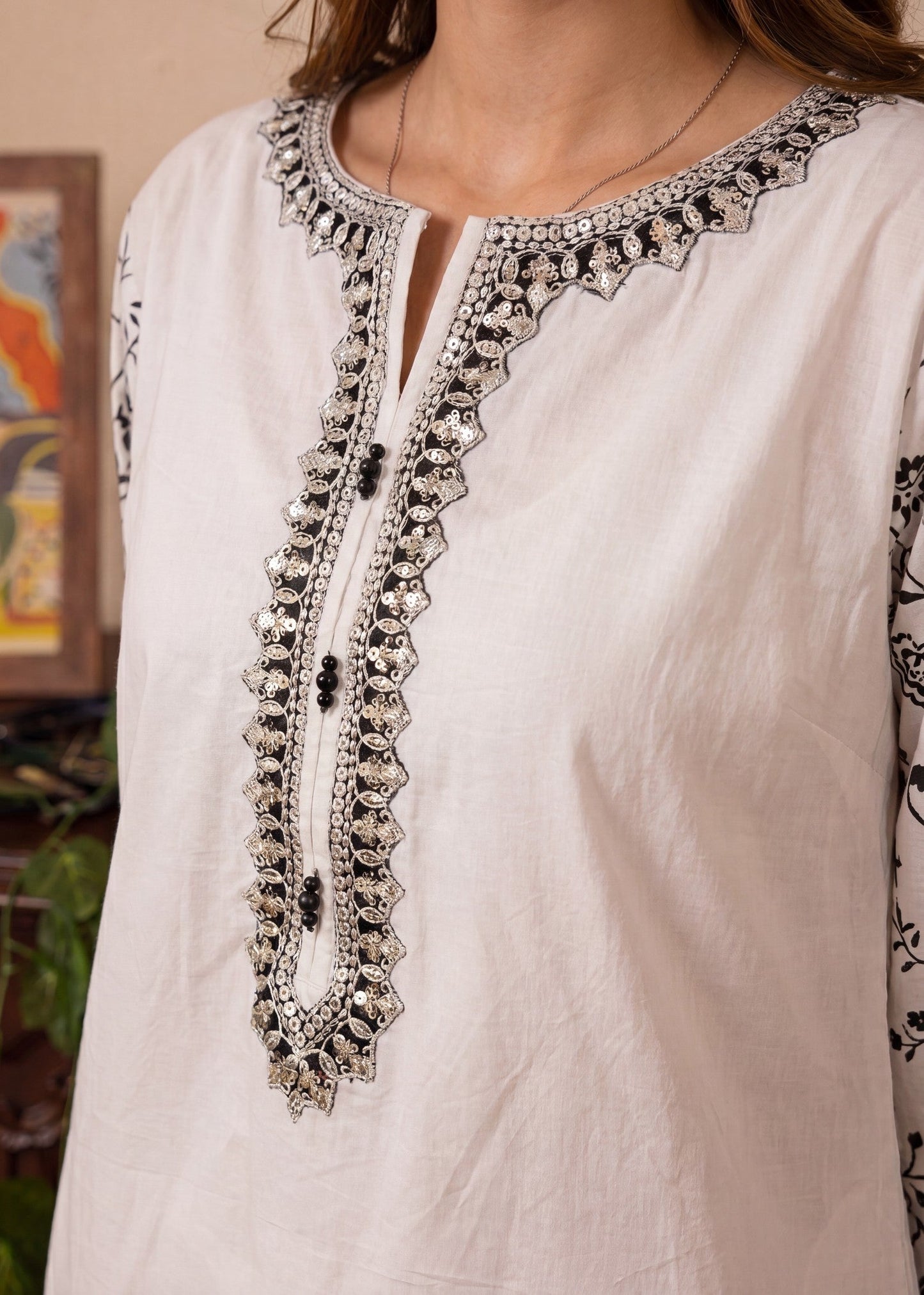 Ladies Embroidered White Shalwar Kameez Online in UK USA Canada