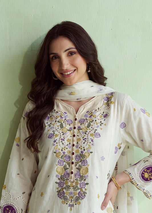 Ladies Embroidered Yellow Lawn Shalwar Kameez Online in UK USA Canada