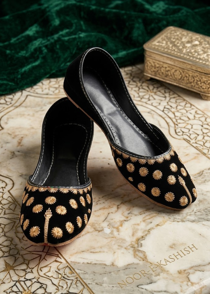 Ladies Ethnic Velvet Khussa Footwear Online in KSA Riyadh Saudi Arabia Oman Bahrain Qatar