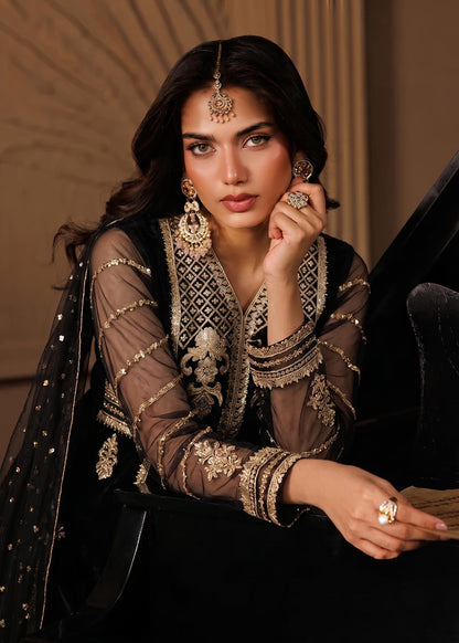 Ladies Festive Wear Black Net Sharara Online in Sri Lanka India Australia
