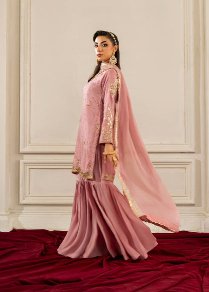 Ladies Festive Wear Chiffon Gharara Online in UK USA Canada