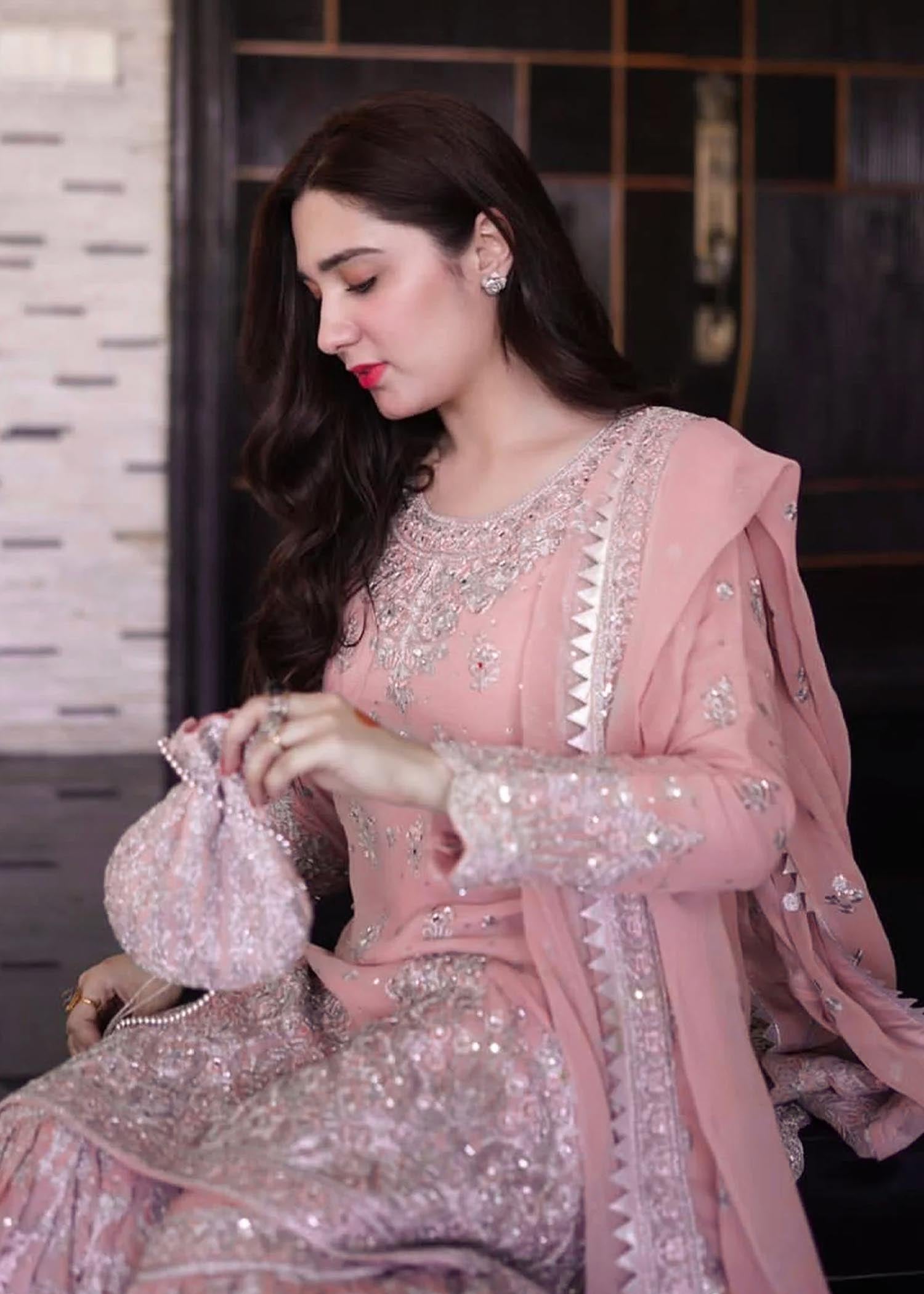 Ladies Festive Wear Chiffon Gharara Set Online in UK USA Canada