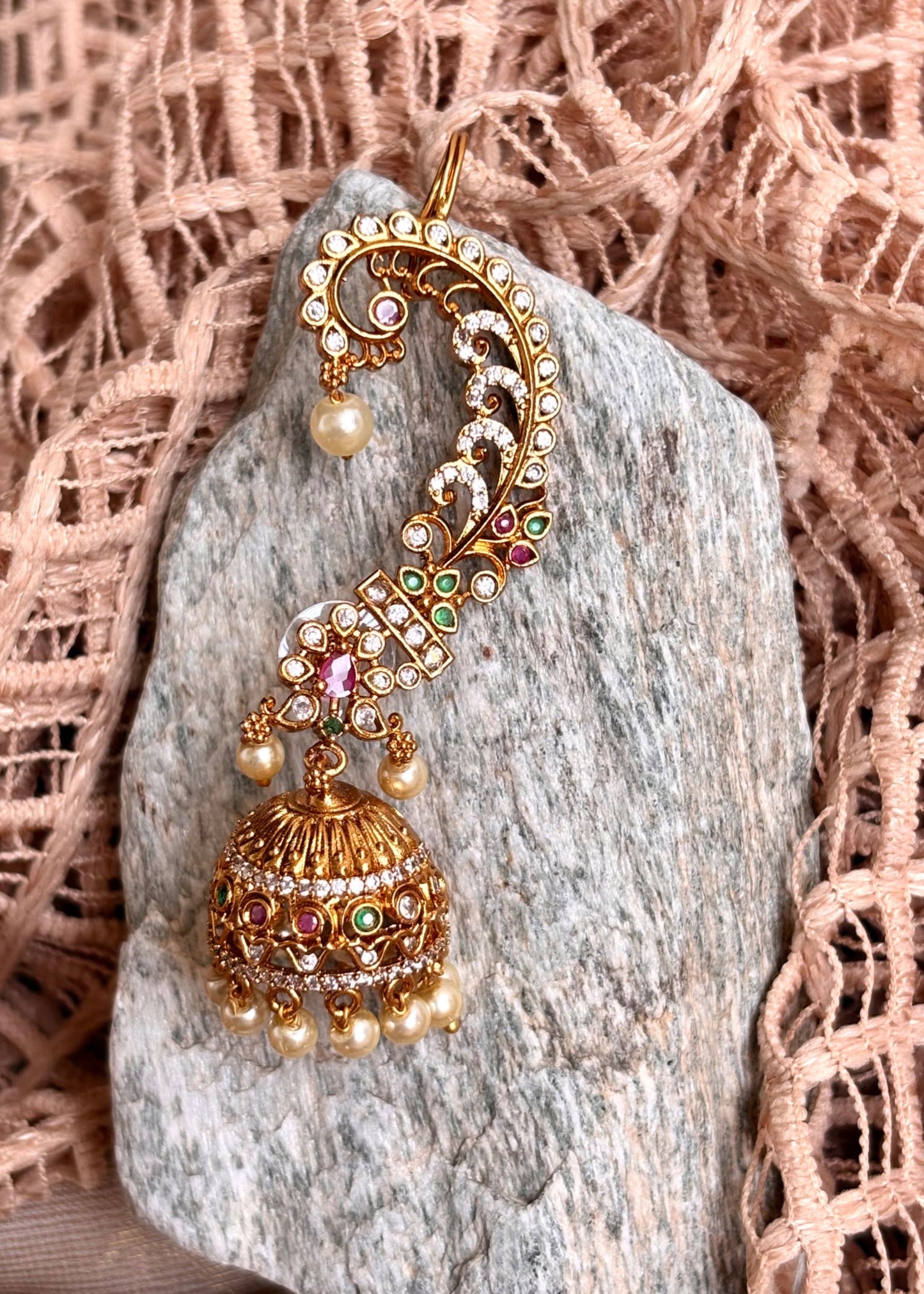 Ladies Gold Plated Jhumka Earrings Online in UK USA Canada
