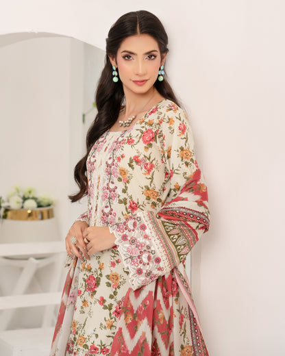 Ladies Green Lawn Suit with Dupatta Online in UK USA Canada