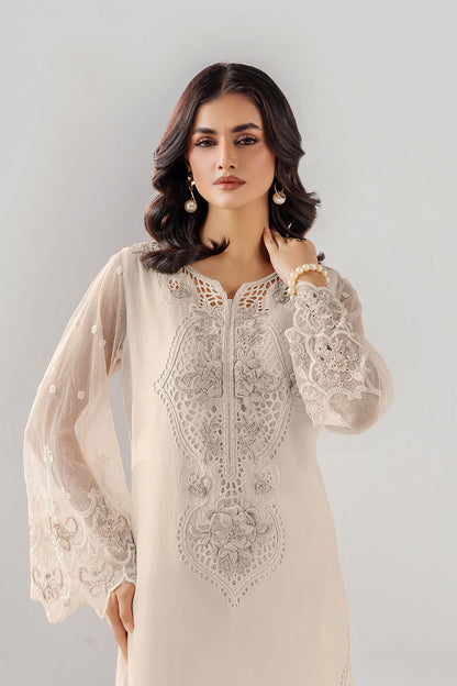 Ladies Grey Cotton Designer Suit Online in UK USA Canada