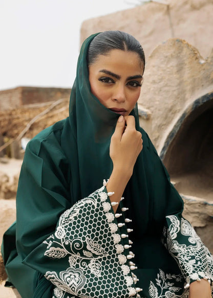 Ladies Hunter Green Lawn Cotton Suit Online in Sri Lanka India Australia