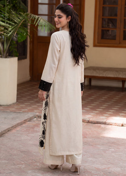 Ladies Ivory Lawn Salwar Kameez Online in KSA Riyadh Saudi Arabia Oman Bahrain Qatar