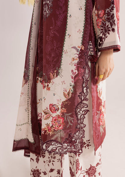 Ladies Maroon Lawn Kurta Set Online in Dubai UAE Abudhabi Ajman Sharjah