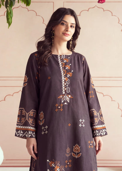 Ladies Mirror Work Coffee Brown Pakistani Suit Online in UK USA Canada