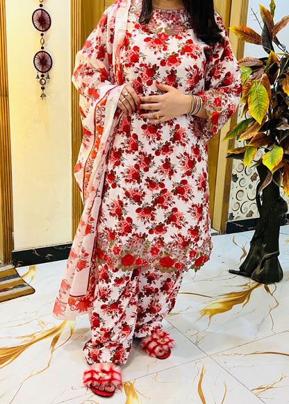 Ladies Multi Color Embroidered Silk Salwar Kameez Online in KSA Riyadh Saudi Arabia Oman Bahrain Qatar