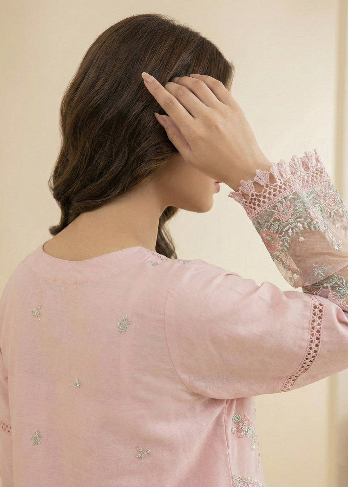 Ladies Pale Pink Lawn Suit with Dupatta Online in UK USA Canada