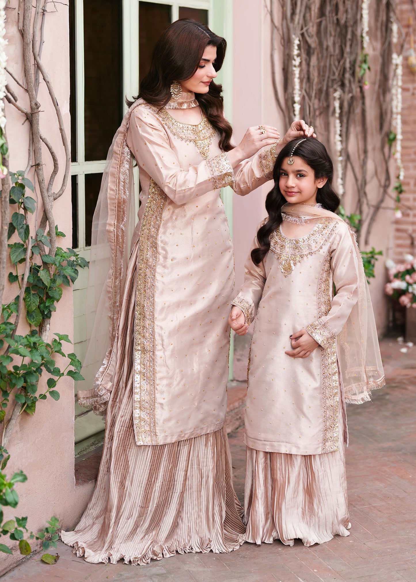 Ladies Pastel Pink Embellished Lehenga Choli Online in UK USA Canada