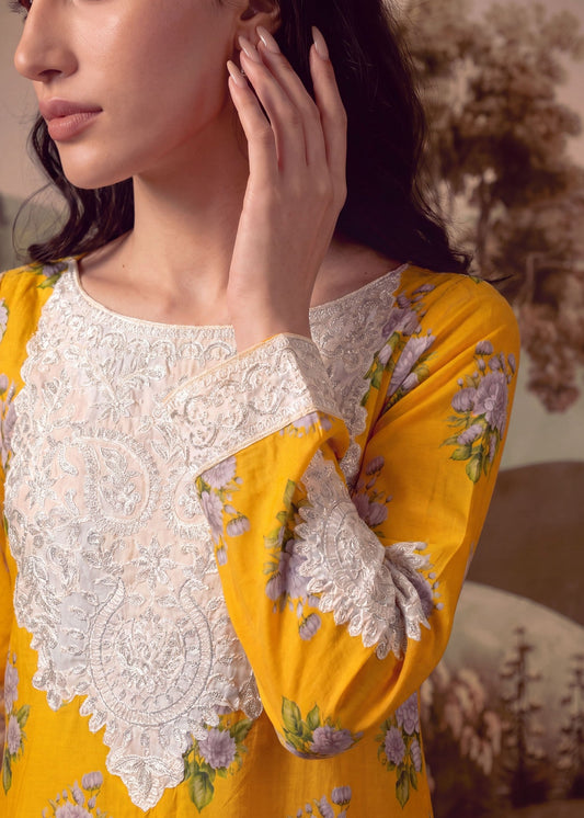 Ladies Patchwork Cotton Kurta Set Online in UK USA Canada