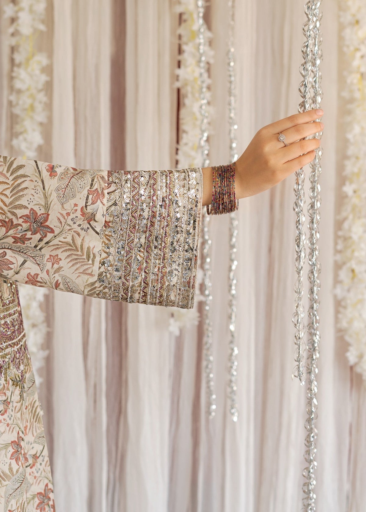 Ladies Peach Pink Lawn Kurta Set Online in UK USA Canada