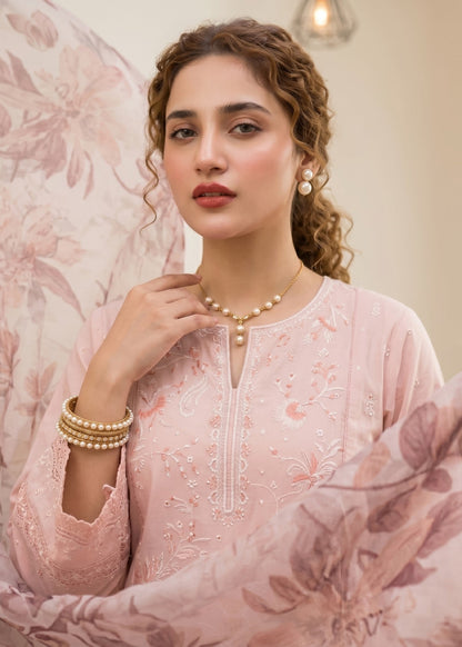 Ladies Pink Cotton Shalwar Kameez Online in UK USA Canada