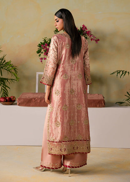 Ladies Pink Embroidered Kurta Set Online in UK USA Canada