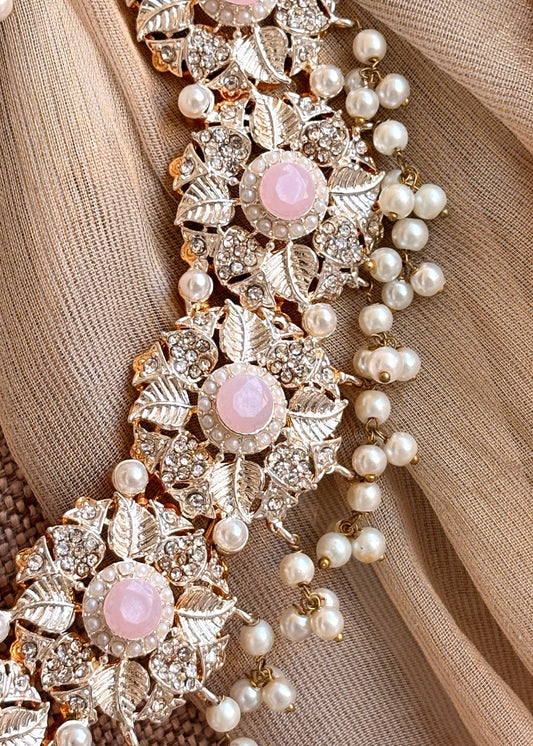 Ladies Pink Jewellery Set Online in KSA Riyadh Saudi Arabia Oman Bahrain Qatar