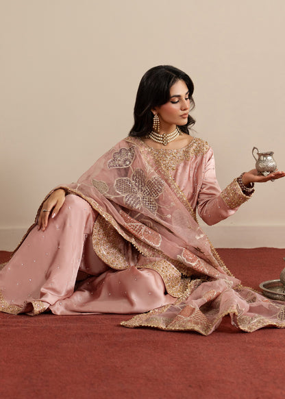 Ladies Pink Pakistani Sharara Suit Online in Sri Lanka India Australia