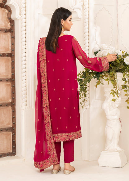Ladies Pink Raw Silk Shalwar Kameez Online in UK USA Canada