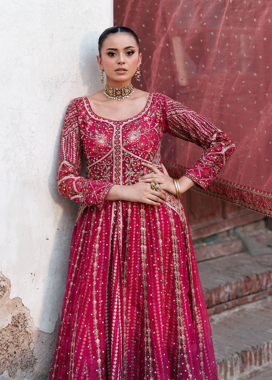 Ladies Pink Silk Sharara Gharara Online in KSA Riyadh Saudi Arabia Oman Bahrain Qatar