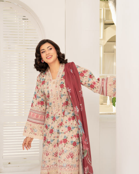 Ladies Printed Lawn Shalwar Kameez Online in UK USA Canada