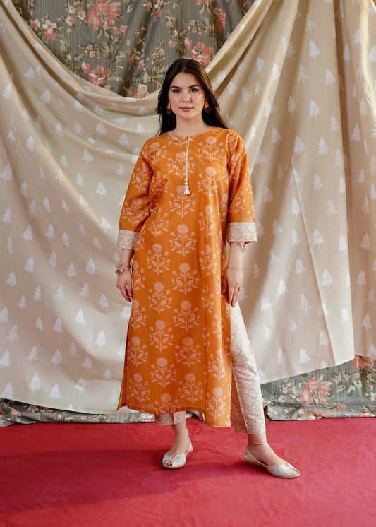Ladies Printed Lawn Summer Kurta Set Online in Sri Lanka India Australia