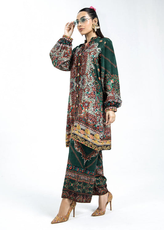 Ladies Printed Raw Silk Kurta Pajama Online in UK USA Canada