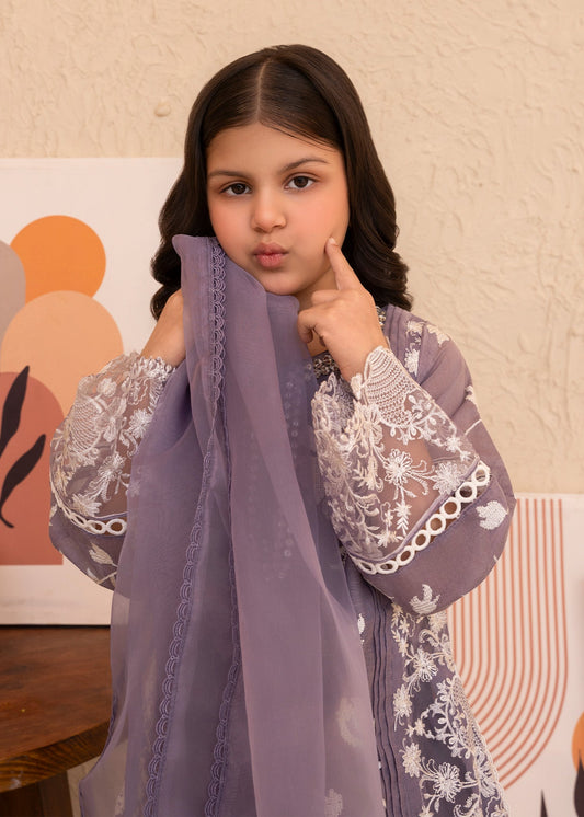 Ladies Purple Embroidered Farshi Shalwar Kameez Online in UK USA Canada