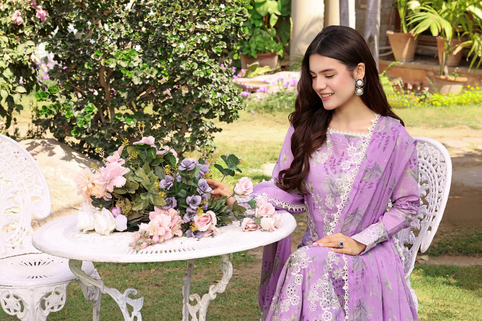 Ladies Purple Lawn Shalwar Kameez Online in UK USA Canada
