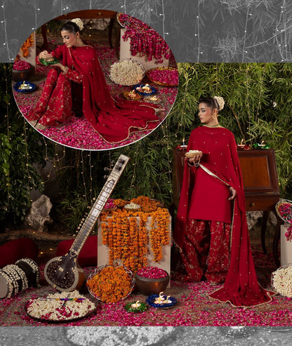Ladies Raw Silk Embroidered Shalwar Kameez Online in KSA Riyadh Saudi Arabia Oman Bahrain Qatar