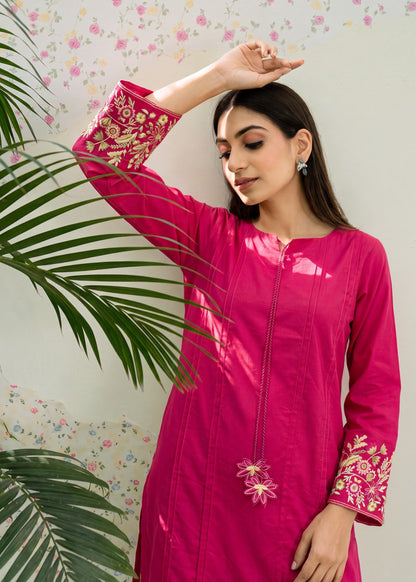 Ladies Red Embroidered Lawn Shalwar Kameez Online in UK USA Canada