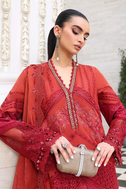 Ladies Red Lawn Shalwar Kameez Online in UK USA Canada