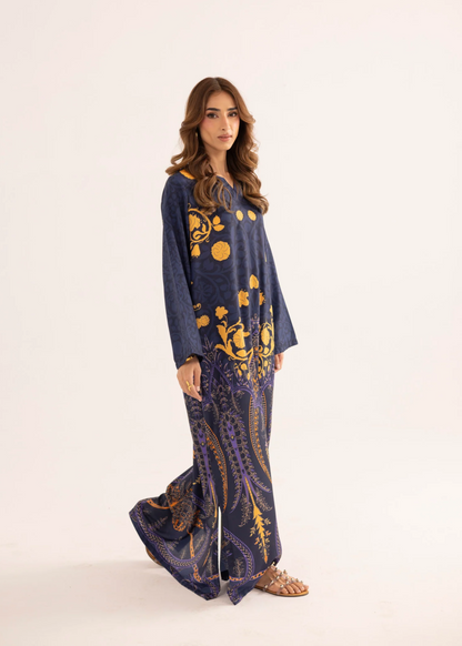 Ladies Silk Finish Lawn Kaftan Online in UK USA Canada