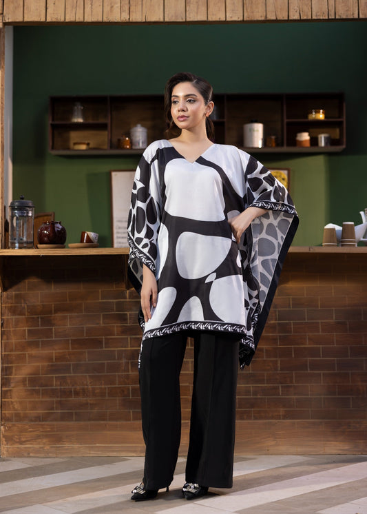 Ladies Silk Kaftan with Attached Lining Online in KSA Riyadh Saudi Arabia Oman Bahrain Qatar