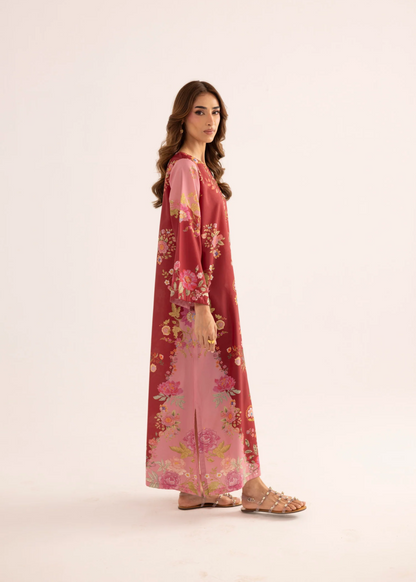 Ladies Sublimation Printed Silk Lawn Kaftan Online in UK USA Canada