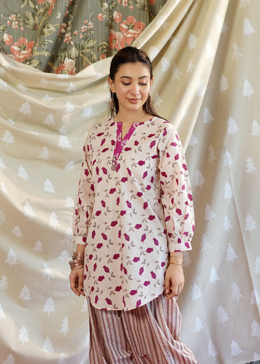 Ladies Summer Wear Printed Lawn Kurta Set Online in UK USA Canada