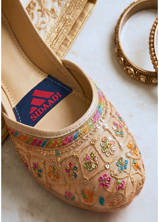 Ladies Traditional Embroidered Khussa Shoes Online in KSA Riyadh Saudi Arabia Oman Bahrain Qatar