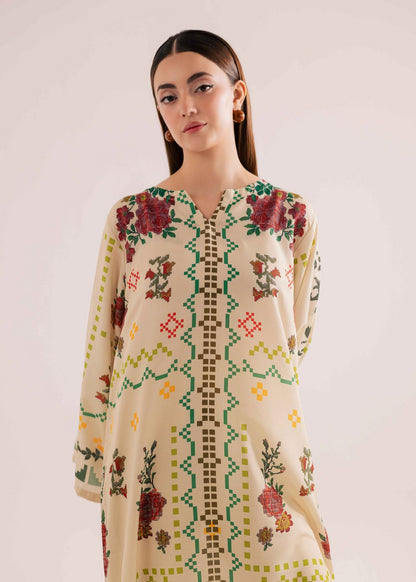 Ladies Vanilla Printed Kaftan Dress Online in UK USA Canada
