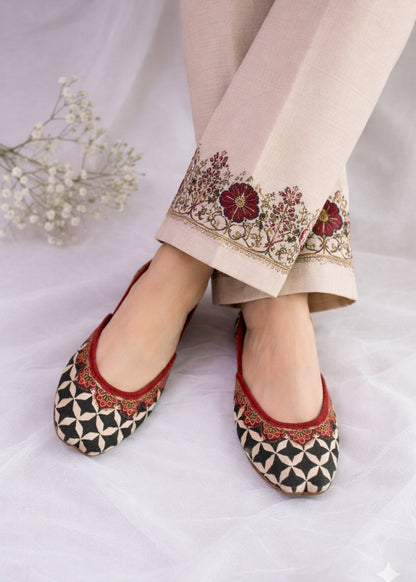 Ladies Velvet Jutti Online in KSA Riyadh Saudi Arabia Oman Bahrain Qatar