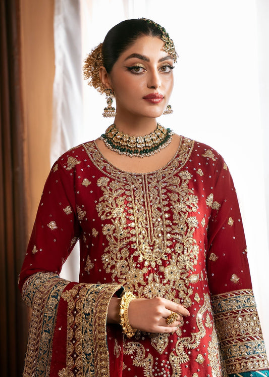 Ladies Wedding Guest Chiffon Gharara Suit Online in UK USA Canada