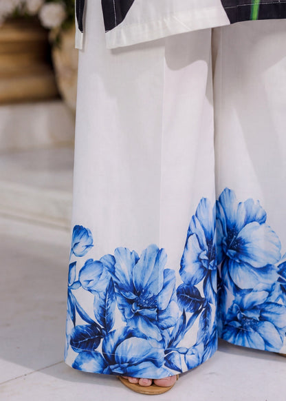 Ladies White Embellished Lawn Suit Online in UK USA Canada
