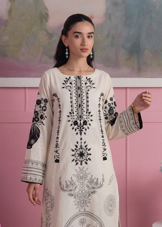 Ladies White Embroidered Kaftan Online in Sri Lanka India Australia