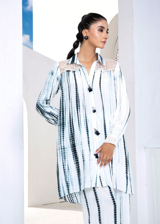 Ladies White Embroidered Raw Silk Shalwar Kameez Online in UK USA Canada