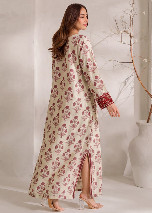 Ladies Winter Khaddar Embroidered Kaftan Online in KSA Riyadh Saudi Arabia Oman Bahrain Qatar