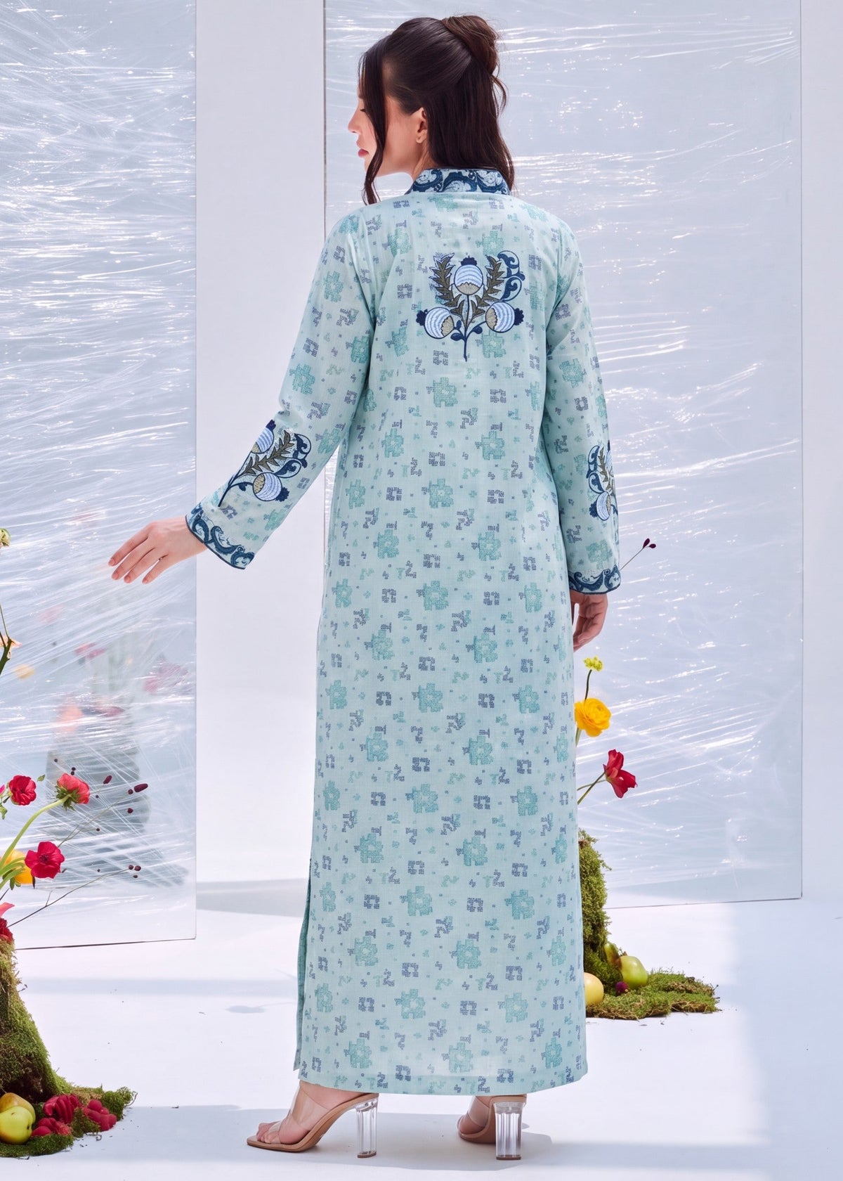 Ladies Winter Wear Khaddar Kaftan Online in KSA Riyadh Saudi Arabia Oman Bahrain Qatar