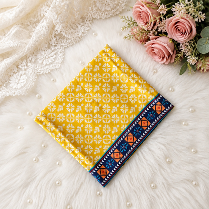 Ladies Yellow Printed Lawn Salwar Kameez Online in KSA Riyadh Saudi Arabia Oman Bahrain Qatar