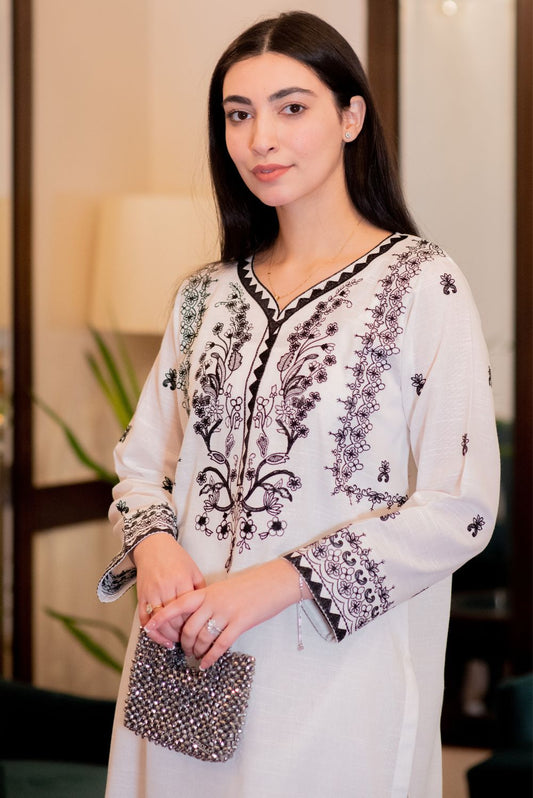 Embroidered Kurta Pant Set