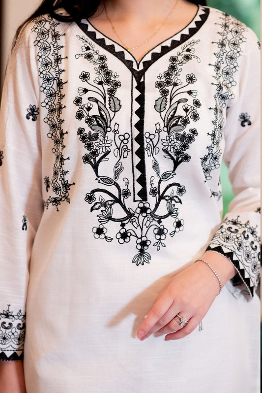 Embroidered Kurta Pant Set