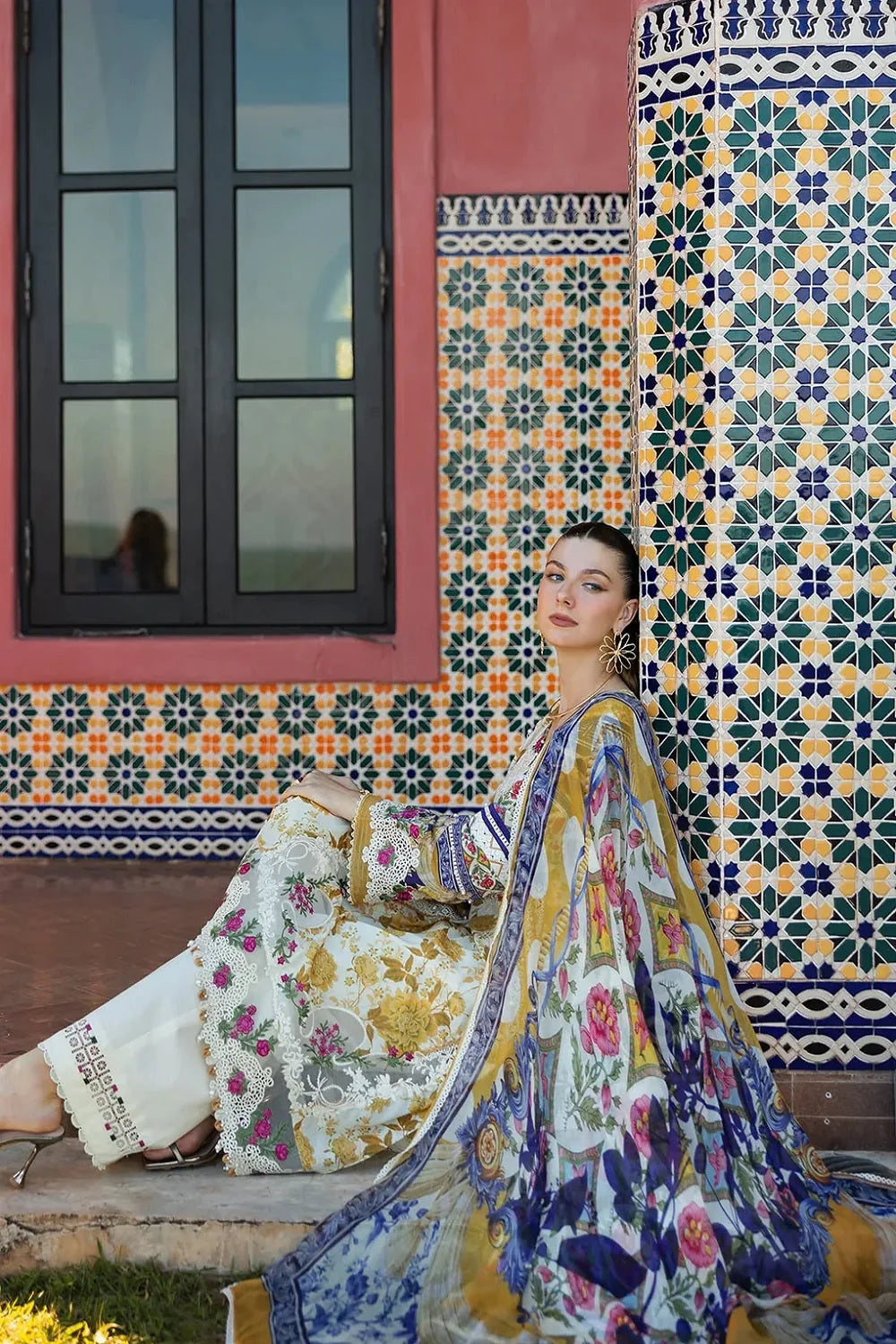 Pure Lawn Printed Lawn Suit with Chiffon Dupatta